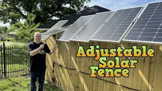 I made an adjustable Solar Fence!