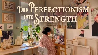 Download Make Perfection your Strength🙏🏼 Oil Painting on Canvas + Library Visit 📚 Cozy Art Vlog MP3