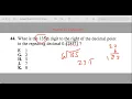 REPEATING DECIMALS ON THE ACT