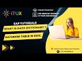 What is Data Dictionary and Database Table in DDIC