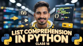 List Comprehension in Python List in Python Python Programming Python Tutorial - Class 16
