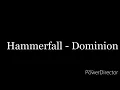 Hammerfall - Dominion  ( lyrics )