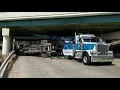 Truck tips over on Harper Road underneath US 422 in Solon police say traffic is a mess