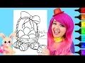 Coloring Easter Eggs Basket Coloring Page Prismacolor Paint Markers KiMMi THE CLOWN