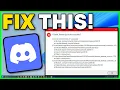 How To Fix Discord a Fatal Javascript Error Occurred Windows