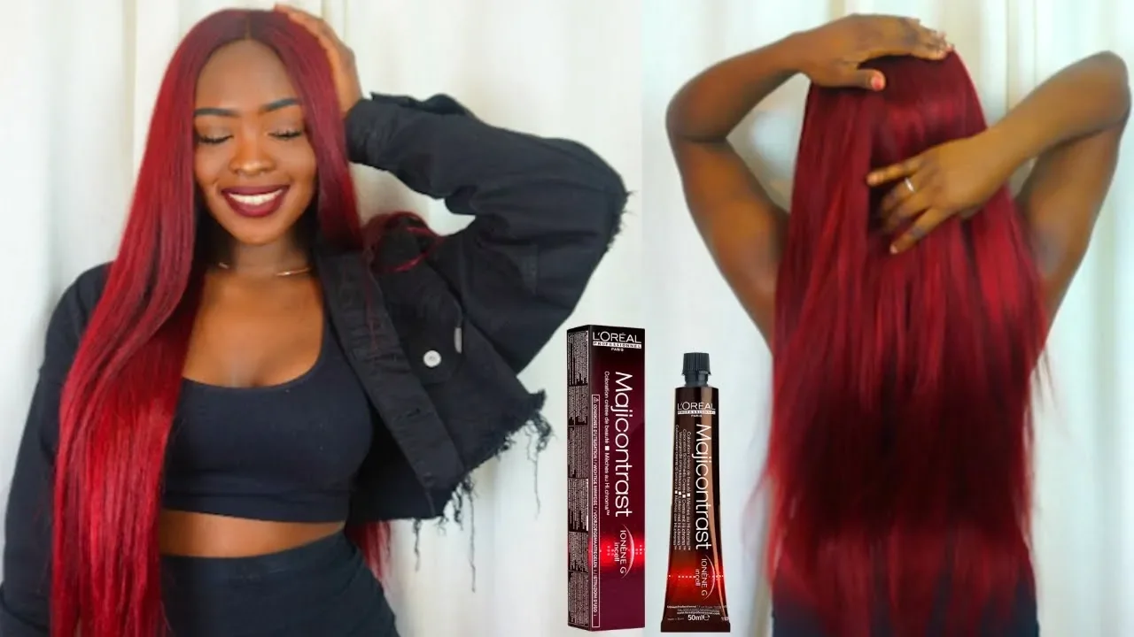 Dyeing my hair Red using LOREAL INTENSE SPICY RED