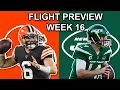 New York Jets vs Cleveland Browns Flight Week 16