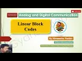 Lecture 44 Linear Block Codes Hamming Codes