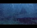 Lagu Eliminate Stress to Sleep Instantly with Heavy Rainstorm \u0026 Thunder Sound in Rainforest at Night