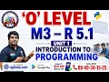 O Level M3-R5 1 Unit 1 Introduction to Programming Hindi English Complete Class O Level