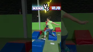 Mamá se rifa sin miedo contra su hijo #lapistadelinfante #deporte #youtubeshorts