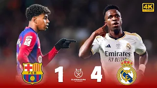 نهائي كلاسيكو تاريخي ريال مدريد وبرشلونة 4 1 جنون فارس عوض 