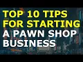 How to Start a Pawn shop Busines s Free Pawn shop Business Plan Template Included