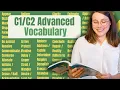 100 Advanced Words C1 C2 to get your C1 Certificate