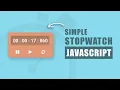 Create a Simple Stopwatch Javascript Project