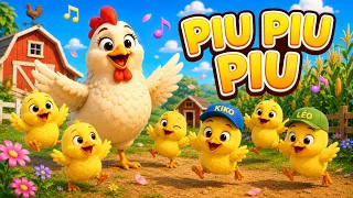 Piu Piu Piu 🐥 | Música Infantil da Galinha e dos Pintinhos | Cauã Nani