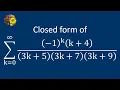 Evaluating the closed form of the series using Lerch transcendent and polygamma function SS-392