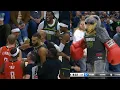 Naz Reid gets into it with Jock Landale then T-wolves mascot puts boxing gloves on