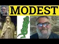 Modest Meaning - Modesty Examples