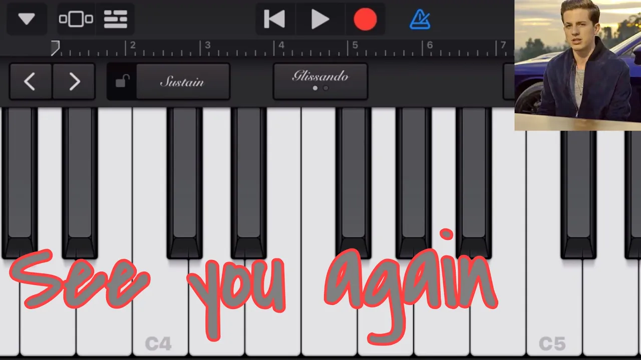 See you again: piano 🎹 tutorial: Garage Band