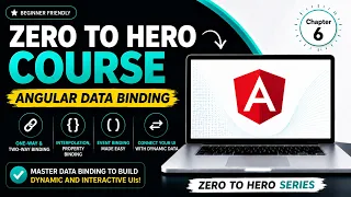 Angular Data Binding Explained Interpolation Property Event Two-Way Binding Zero to Hero