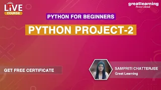 Python for Beginners - Live Session Course 8 Python Projects For Beginners Great Learning