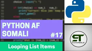 PYTHON AF SOMALI LOOPING LIST ITEMS
