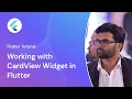 Create and Customise CardView Widget in Flutter