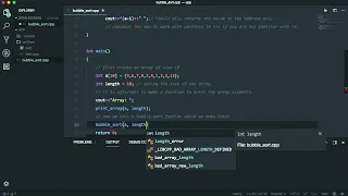 Bubble Sort Program with Pointers in C