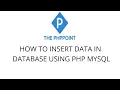 Insert Data Into Mysql Using PHP thephppoint