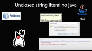 Unclosed string literal no java