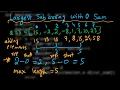 3 Largest Sub array with 0 sum Hashing Python GFG Must Do Coding Interview Questions