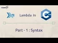 Modern C lambda The Lambda Syntax C 11 C 14 C 17 C 20 C 23