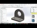 How to design Round cylinder mounting bracket in solidworks