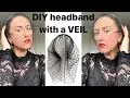 How to make a birdcage veil headband with polka dot tulle headband diy tutorial fashion Anita Benko