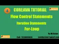 Core java Flow Control Statements -4 Iteration Statements For-loop Ratan Sir