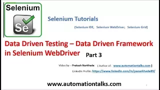 Selenium - Data Driven Framework