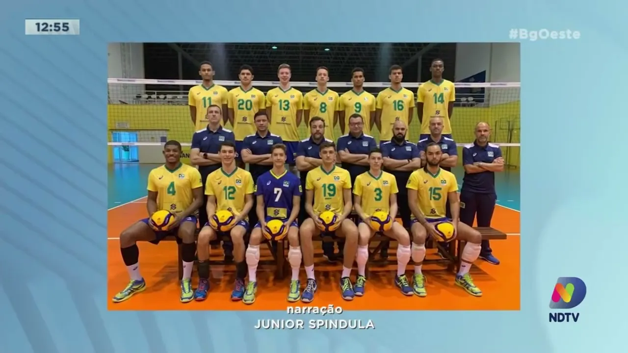 Técnico e atleta de Chapecó na Europa com a Seleção Brasileira de Vôlei sub-19