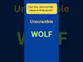 Unscramble Words Challenge unscramble the letters
