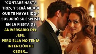 "CUENTO HASTA TRES Y TE VAS," SUSURRÓ LA ESPOSA EN LA FIESTA DE ANIVERSARIO DE SU JEFE...