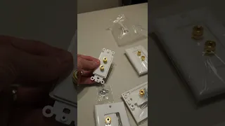 SPEAKER WIRE Wall Plate QUICK REVIEW
