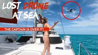 DRONE CRASH AT SEA! Problems Continue for YouTube Couple. – Lazy Gecko Sailing & Adventures Ep. 254