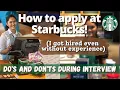 Starbucks Interview Questions and Tips Philippines How to Get Hired at Starbucks Barista Secrets