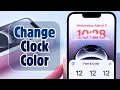 Customize iPhone 16e Lock Screen - Change Clock Font and Color Easily