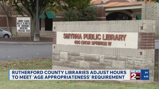 Rutherford County libraries adjust hours for new reporting requirements