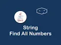 string find all numbers in java