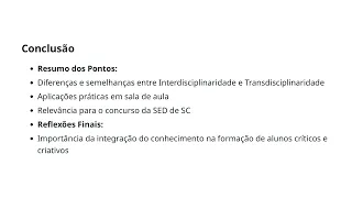 Aula 12 CG Interdisciplinaridade e Transdisciplinaridade - SED SC
