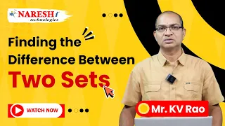 How to Use Python to Find the Difference Between Sets NareshIT