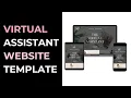 Virtual Assistant Website Template Canva Website Template Virtual Assistant