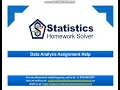 Data Analysis Assignment Help